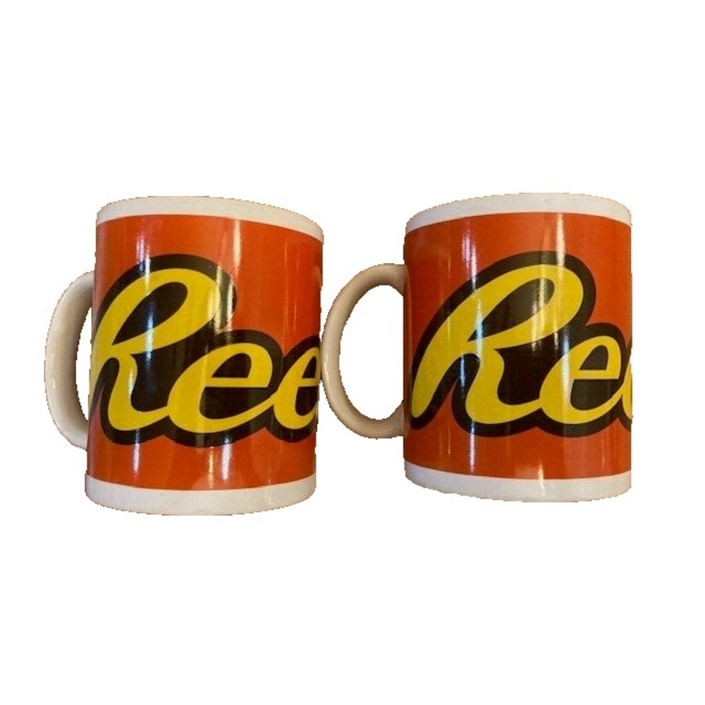 Vtg Reese's Peanut Butter Cup Coffee Galerie Mug Cup Lot Of Two‎